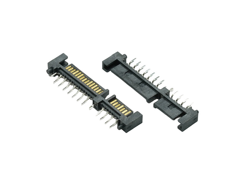 SATA 7+15P 公座 双排双柱 DIP